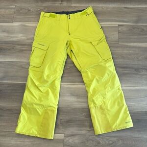Men’s Eddie Bauer Snow Pants - L - Yellow